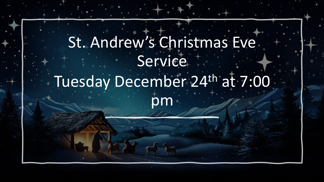 Christmas Eve Service St. Andrew’s graphic