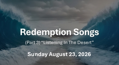 Sermon Title image Sunday Aug 23 2026