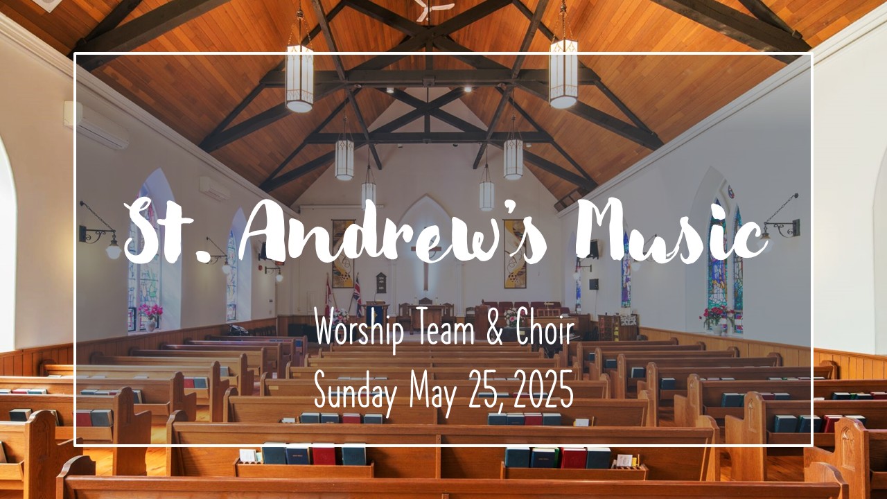 Special music title graphic May 25 2025
