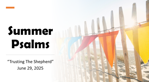 Summer Psalms – Trusting the Shepherd Jun 29 2025 – website image